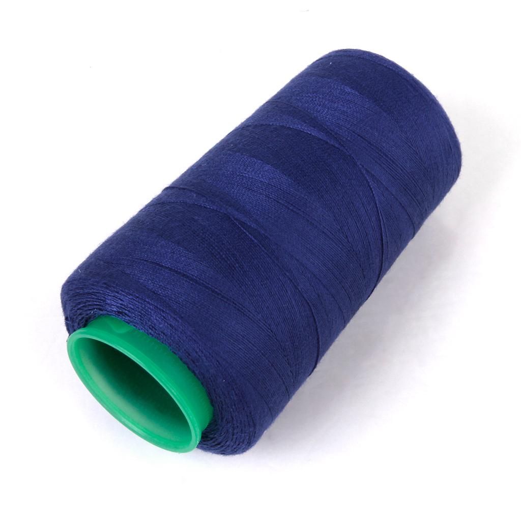 Heavy Duty Polyester Bonded Threads For Upholstery, Leather Mavy Blue