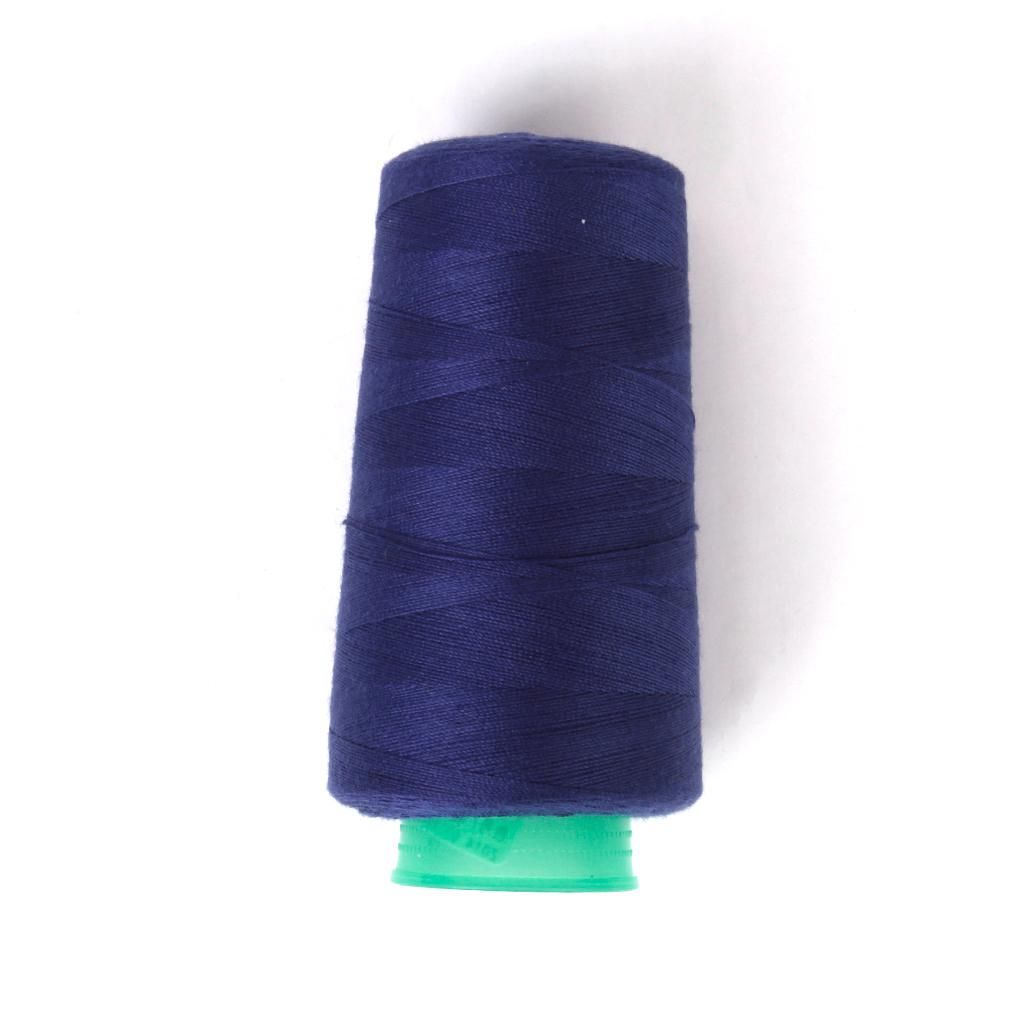 Heavy Duty Polyester Bonded Threads For Upholstery, Leather Mavy Blue