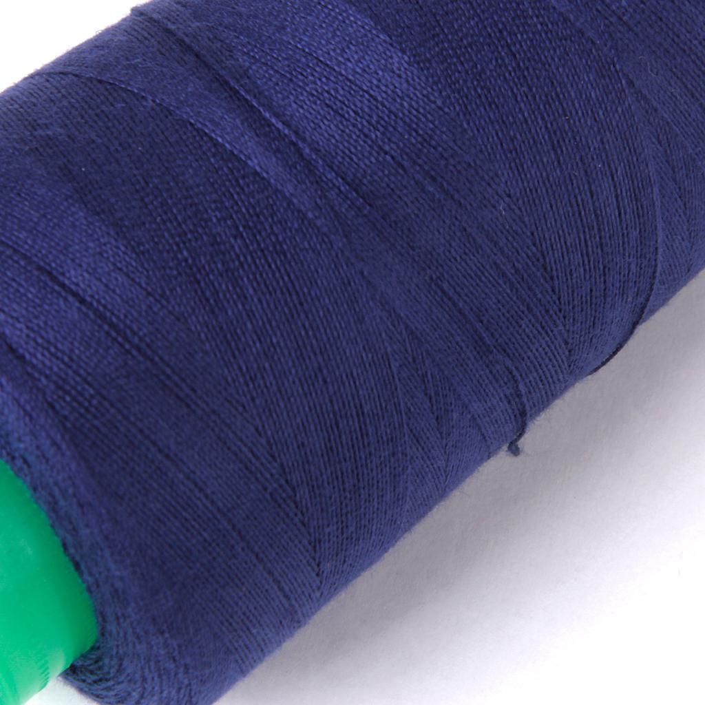 Heavy Duty Polyester Bonded Threads For Upholstery, Leather Mavy Blue