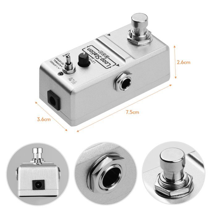 Loop Station Mini Guitar Looper Effect Pedal 10 Minutes