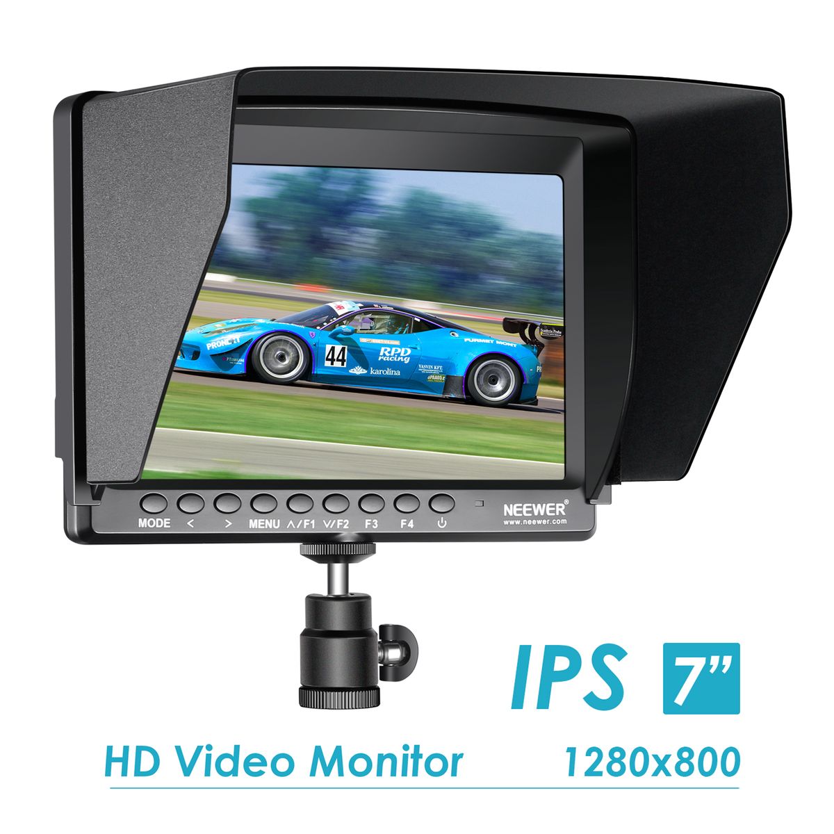 Film Movie Video Making System Kit With F100 7-inch 1280x800 IPS Screen Field Monitor (Support 4k Input) And Cool Ballhead Arm (Monitor)