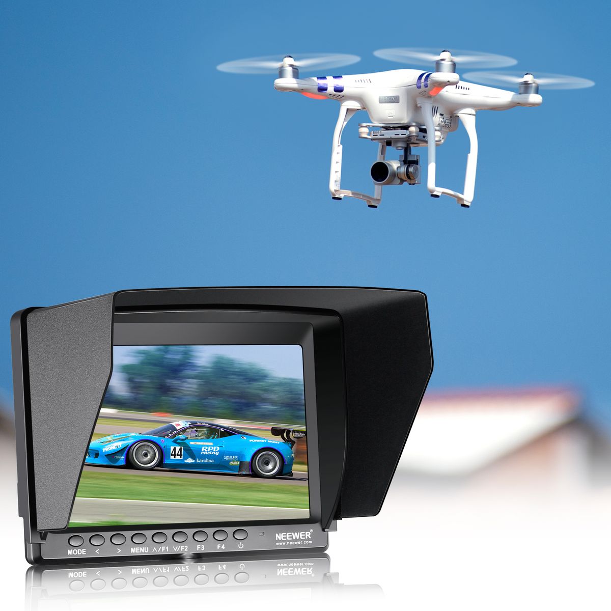 Film Movie Video Making System Kit With F100 7-inch 1280x800 IPS Screen Field Monitor (Support 4k Input) And Cool Ballhead Arm (Monitor)