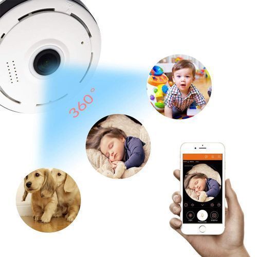 Security Wifi Security IP Camera 360° 2MP Panoramic Hidden 1080P