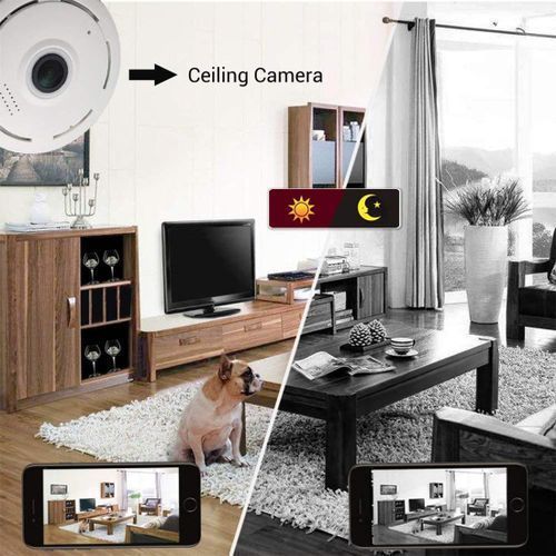 Security Wifi Security IP Camera 360° 2MP Panoramic Hidden 1080P