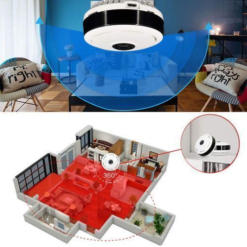 Security Wifi Security IP Camera 360° 2MP Panoramic Hidden 1080P