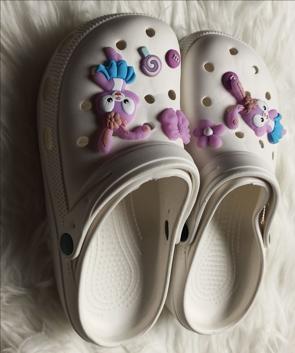 Cute Mule Rubber Slippers-White