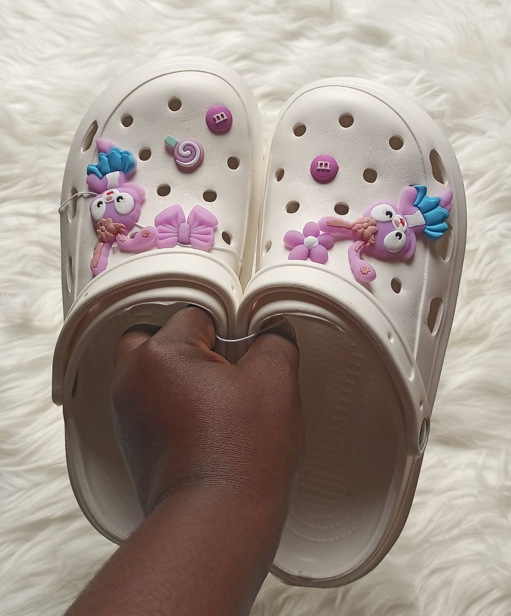 Cute Mule Rubber Slippers-White