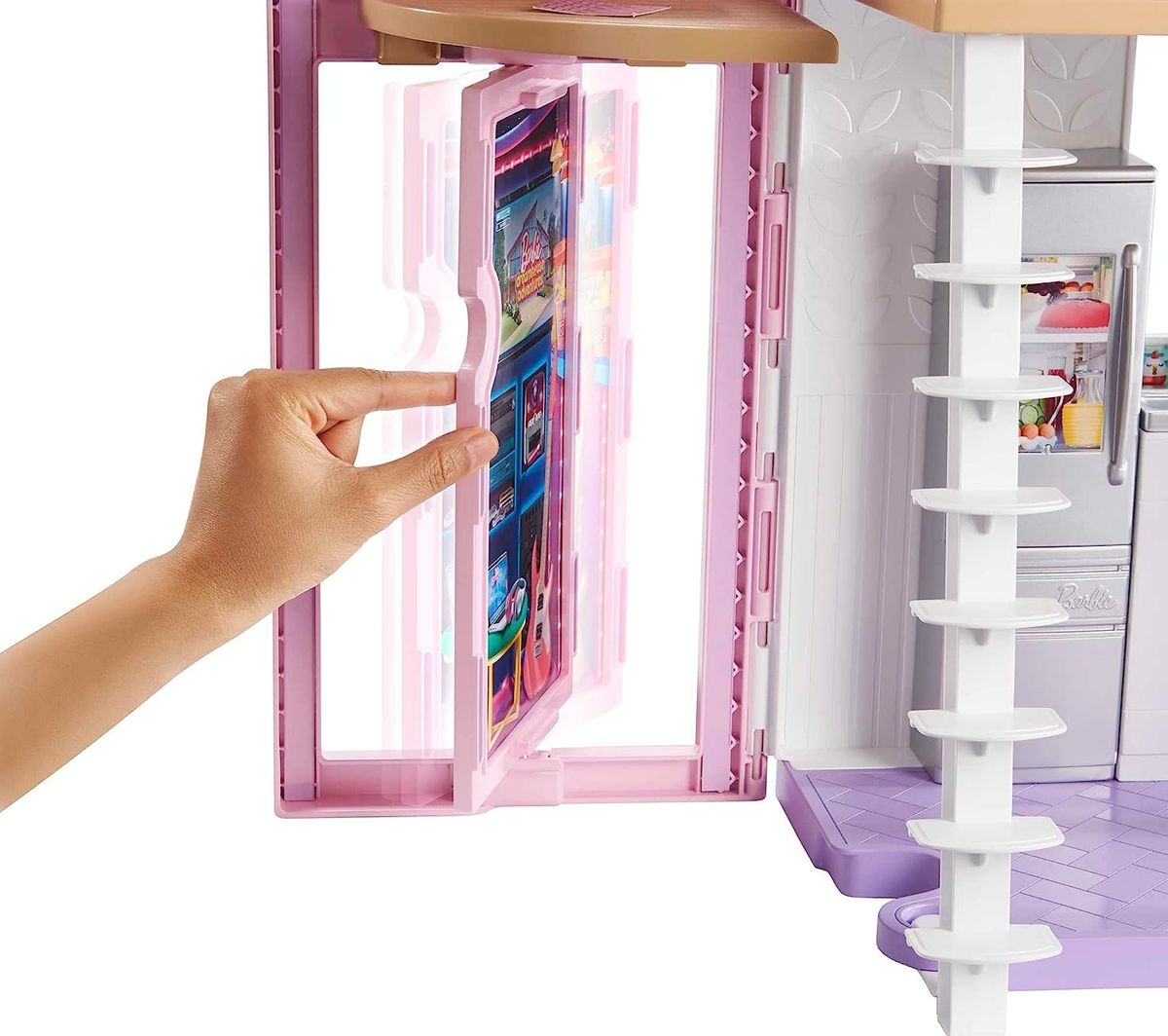 Barbie Malibu House 2-Story 6-Room Dollhouse With Transformation Features