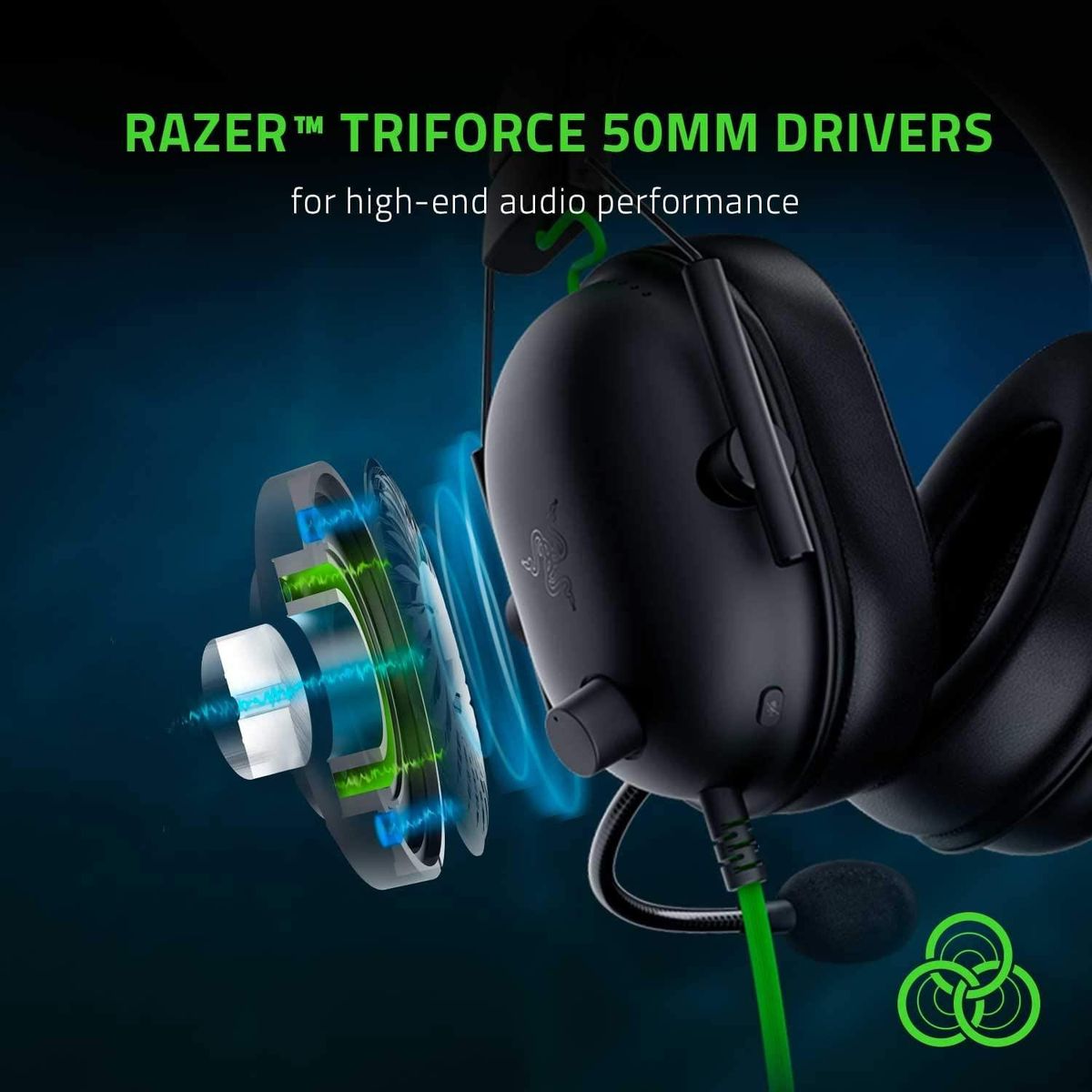 Razer BlackShark V2 X Gaming Headset 7.1 Surround Sound  for PC PS4 PS5 Switch Xbox Mobile 3.5mm Audio Jack