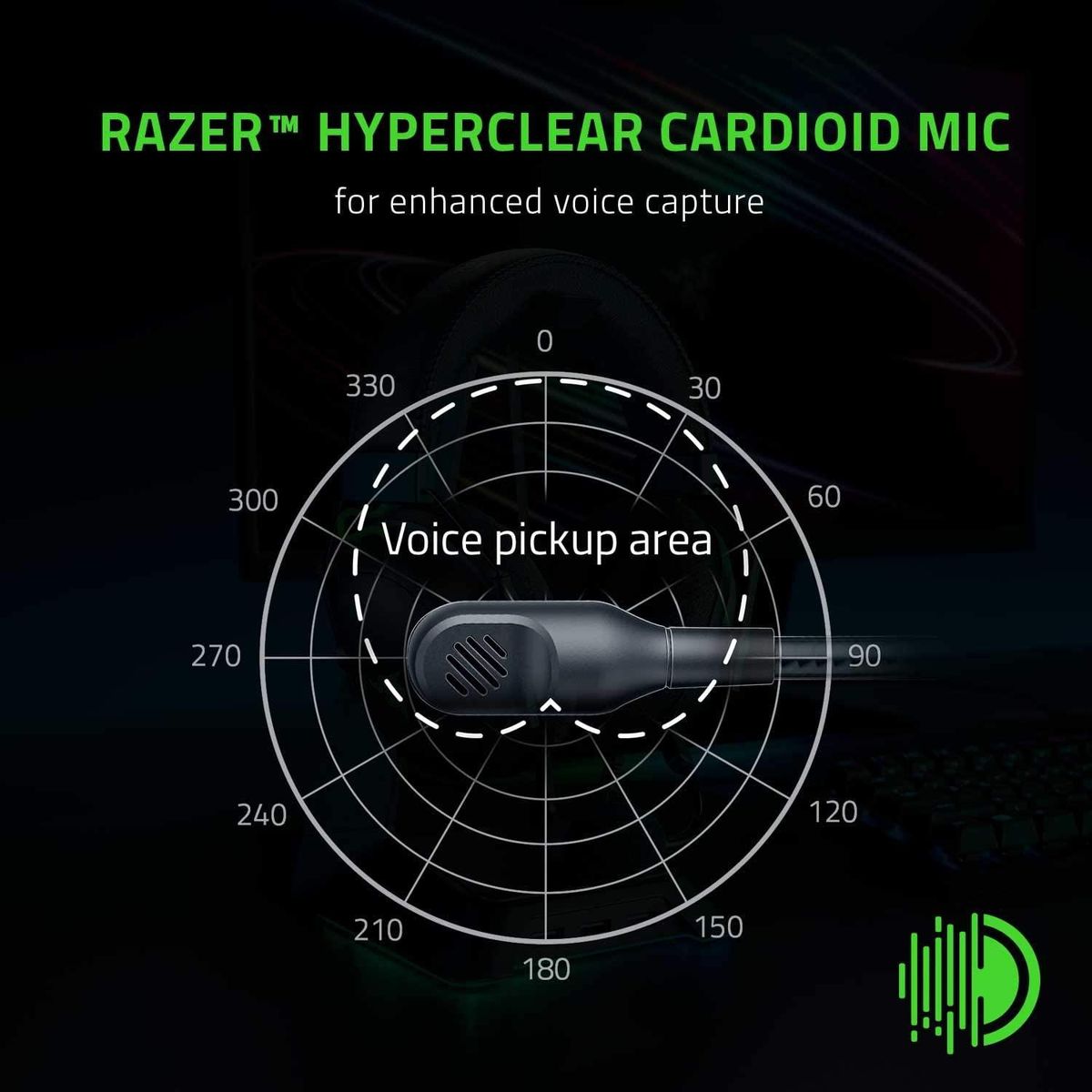Razer BlackShark V2 X Gaming Headset 7.1 Surround Sound  for PC PS4 PS5 Switch Xbox Mobile 3.5mm Audio Jack