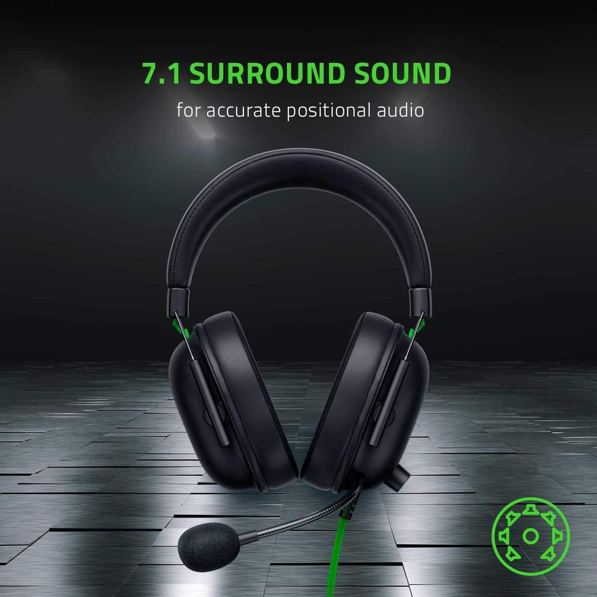 Razer BlackShark V2 X Gaming Headset 7.1 Surround Sound  for PC PS4 PS5 Switch Xbox Mobile 3.5mm Audio Jack