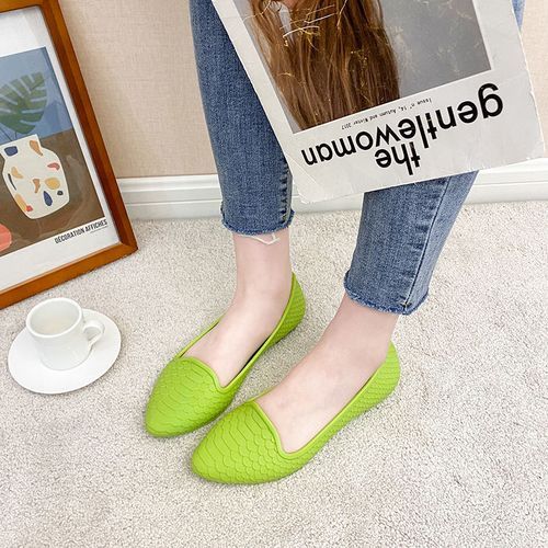 Low-top Rain Boots Women's Non-slip Rubber Shoes Shallow Mouth Head Sandals