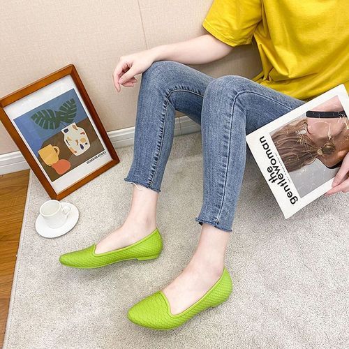 Low-top Rain Boots Women's Non-slip Rubber Shoes Shallow Mouth Head Sandals