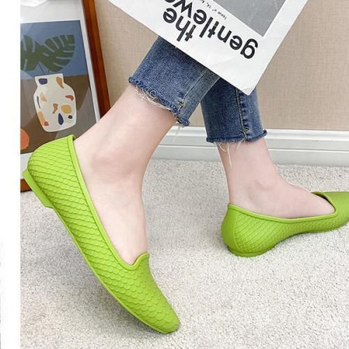 Low-top Rain Boots Women's Non-slip Rubber Shoes Shallow Mouth Head Sandals