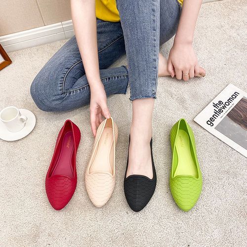 Low-top Rain Boots Women's Non-slip Rubber Shoes Shallow Mouth Head Sandals
