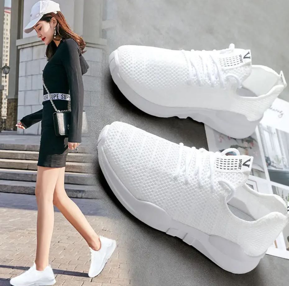 New Ladies Shoes - Casual Sneakers - Black