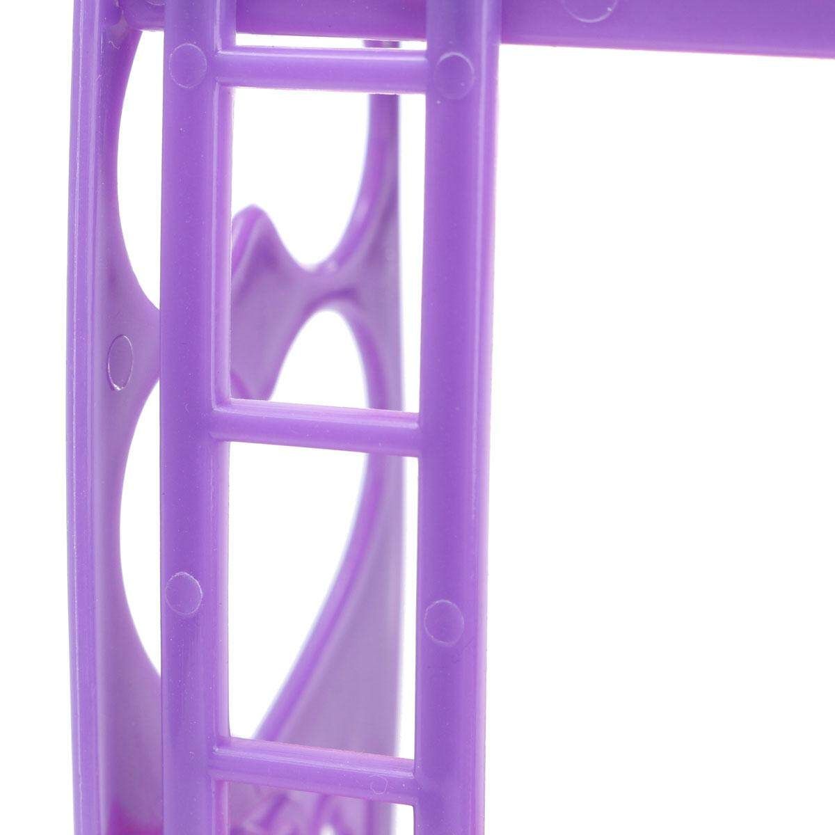 Plastic Bunk Bed W/ Ladder 1:6 For Barbie Doll's House Dollhouse Furniture