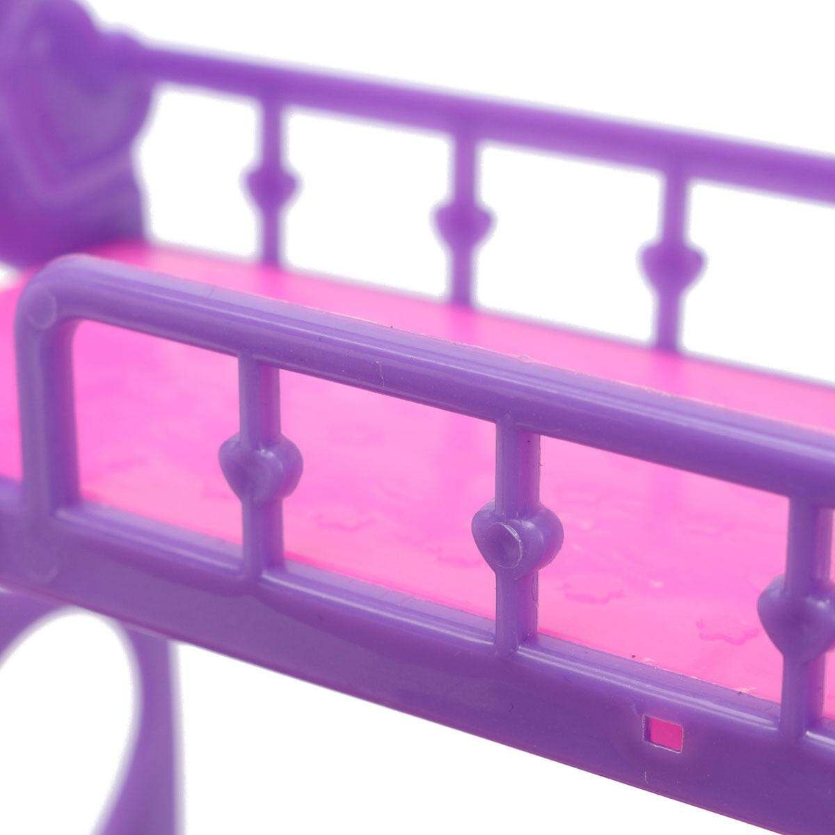 Plastic Bunk Bed W/ Ladder 1:6 For Barbie Doll's House Dollhouse Furniture