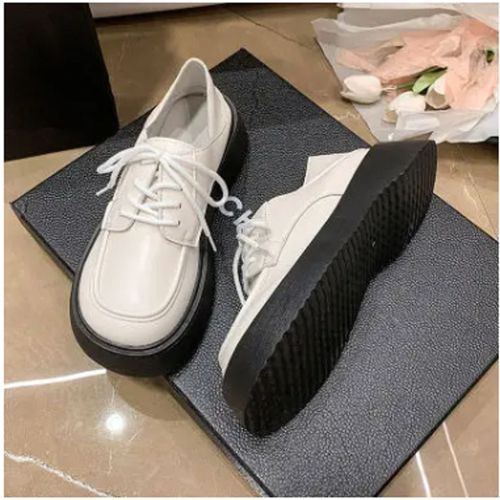 English Style Small Leather Shoes Thick Soles Women's Shoes Are Versatile
