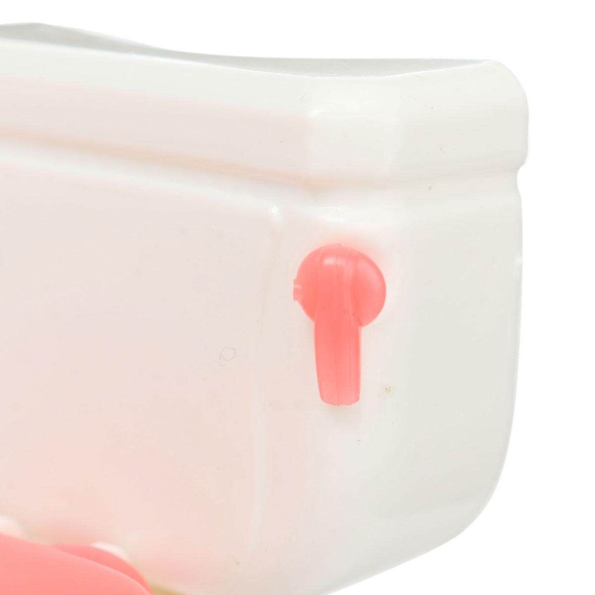 Bathroom Furniture Plastic Toilet Sink Mirror Set For Barbie Doll Dollhouse