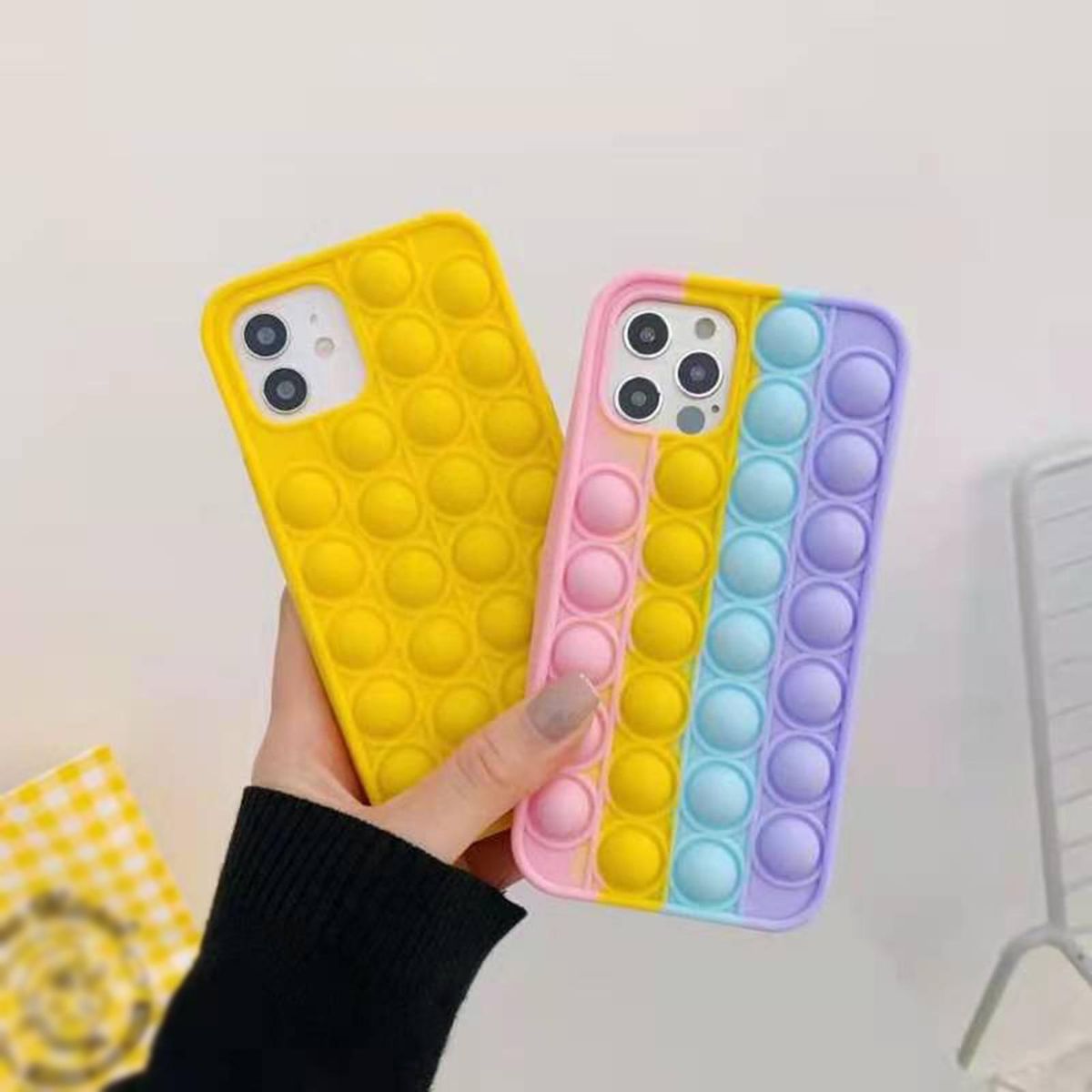 M-obile P-hone C-ase Replacement for I-phone12 Pro max 6.7'' Anti-drop Soft Silicone C-ase Cover Portable