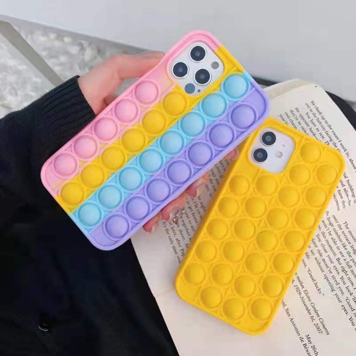 M-obile P-hone C-ase Replacement for I-phone12 Pro max 6.7'' Anti-drop Soft Silicone C-ase Cover Portable