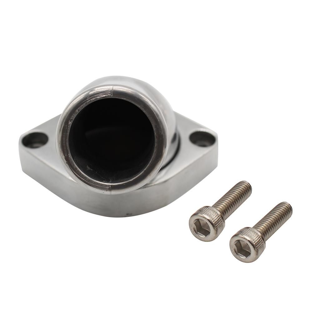 LS1 LS2 LS7 Polished Aluminum 45° Water Neck Swivel Snokle Thermostat Housing Replacement for Chevy