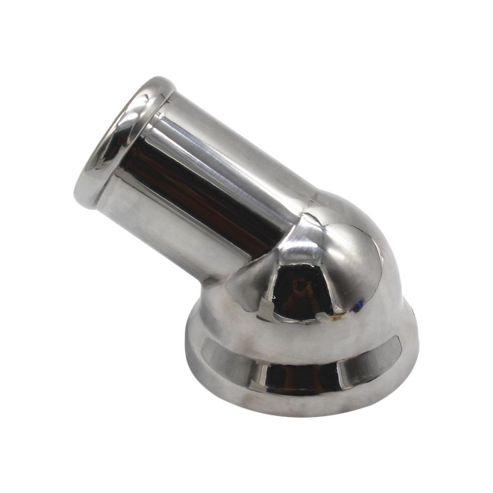 LS1 LS2 LS7 Polished Aluminum 45° Water Neck Swivel Snokle Thermostat Housing Replacement for Chevy