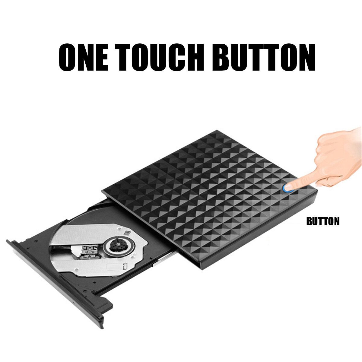 USB 3.0 High Speed Black External Combo Optical Drive CD/DVD Player CD/DVD RW ROM Drive For Laptop PC Computer