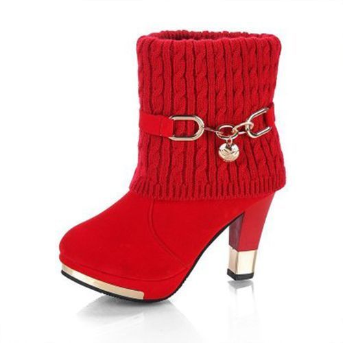 Heels Ladies Boots Shallow Mouth Pointed Office Heels Women Boots