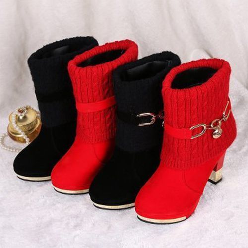 Heels Ladies Boots Shallow Mouth Pointed Office Heels Women Boots