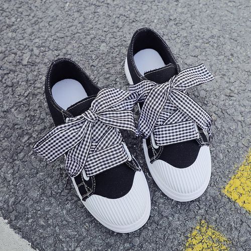 Women Casual Single Shoes Bow Knot Student Sneakers Office