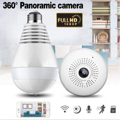 Bulb IP Camera 360 Degree Wifi 1080p Home Security Surveillance CCTV