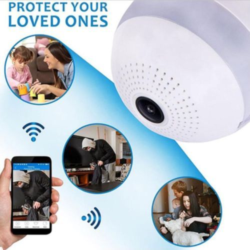 Bulb IP Camera 360 Degree Wifi 1080p Home Security Surveillance CCTV