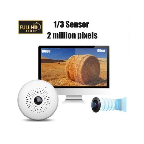 Bulb IP Camera 360 Degree Wifi 1080p Home Security Surveillance CCTV