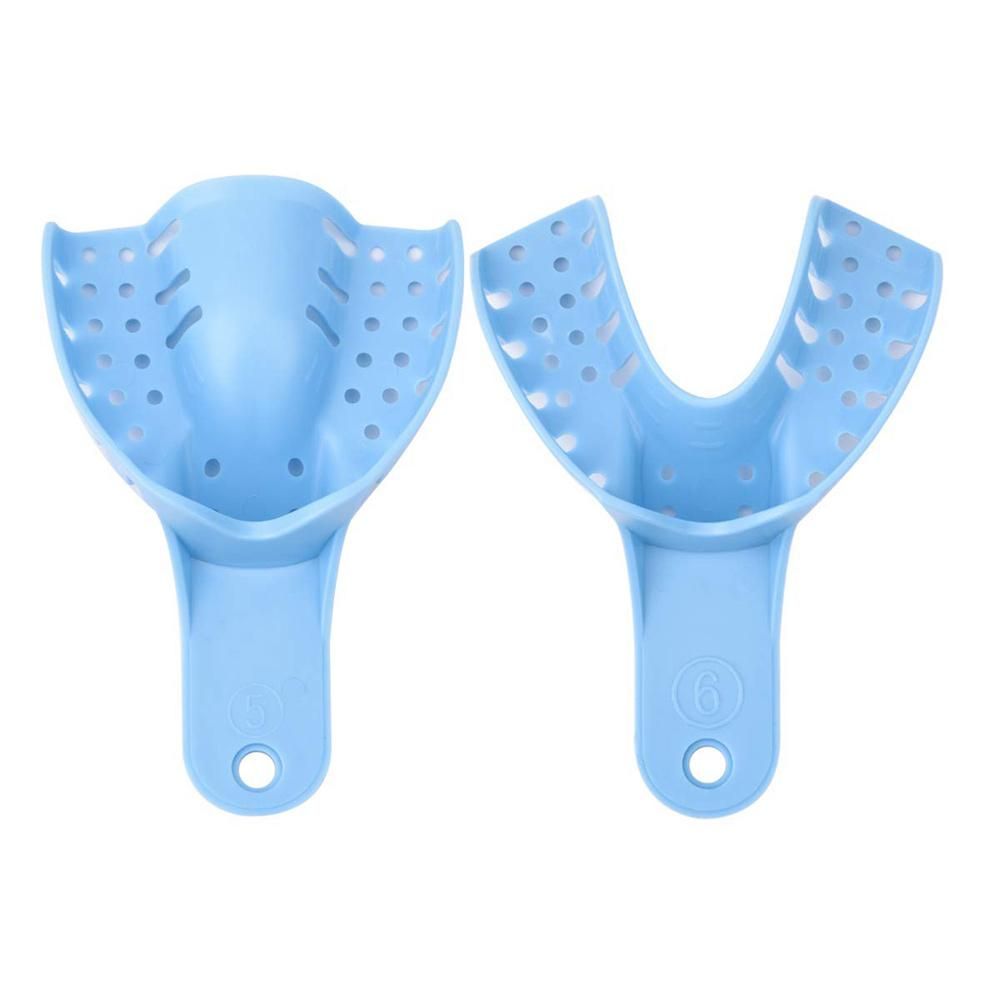 10Pcs Dental Impression Trays High Temperature Perforated