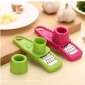 2 Pieces Ginger And Garlic Grater- Green/pink