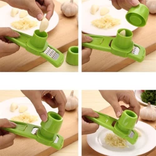 2 Pieces Ginger And Garlic Grater- Green/pink