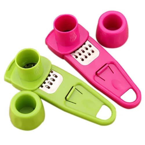 2 Pieces Ginger And Garlic Grater- Green/pink