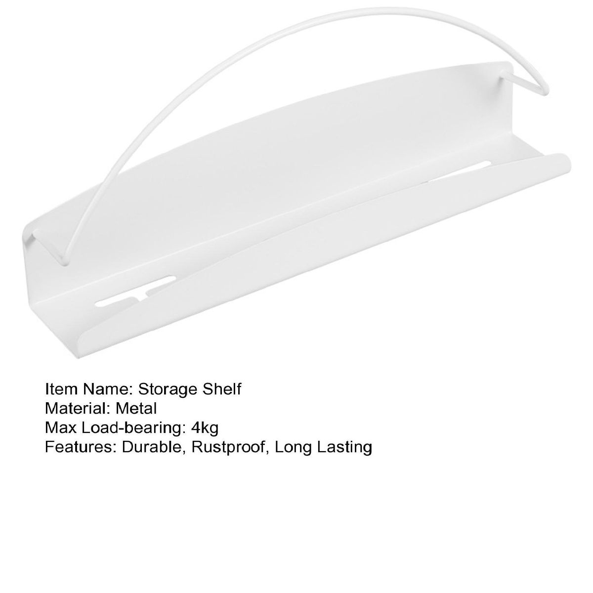 Storage Organizer Maximize Space with Magnetic Storage Shelf Organize White
