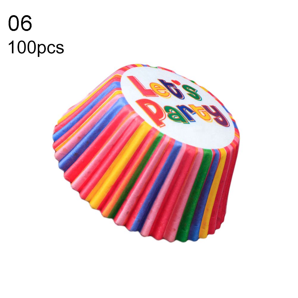 100Pcs Lovely Cupcake Cake Paper Cup Baking Chocolate-6#