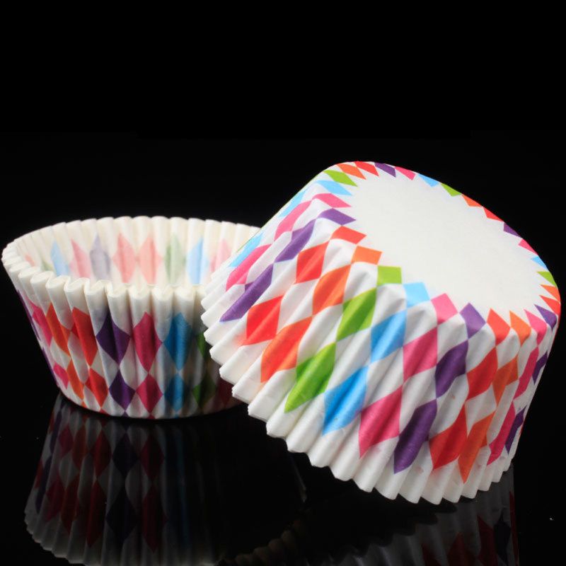 100Pcs Lovely Cupcake Cake Paper Cup Baking Chocolate-6#