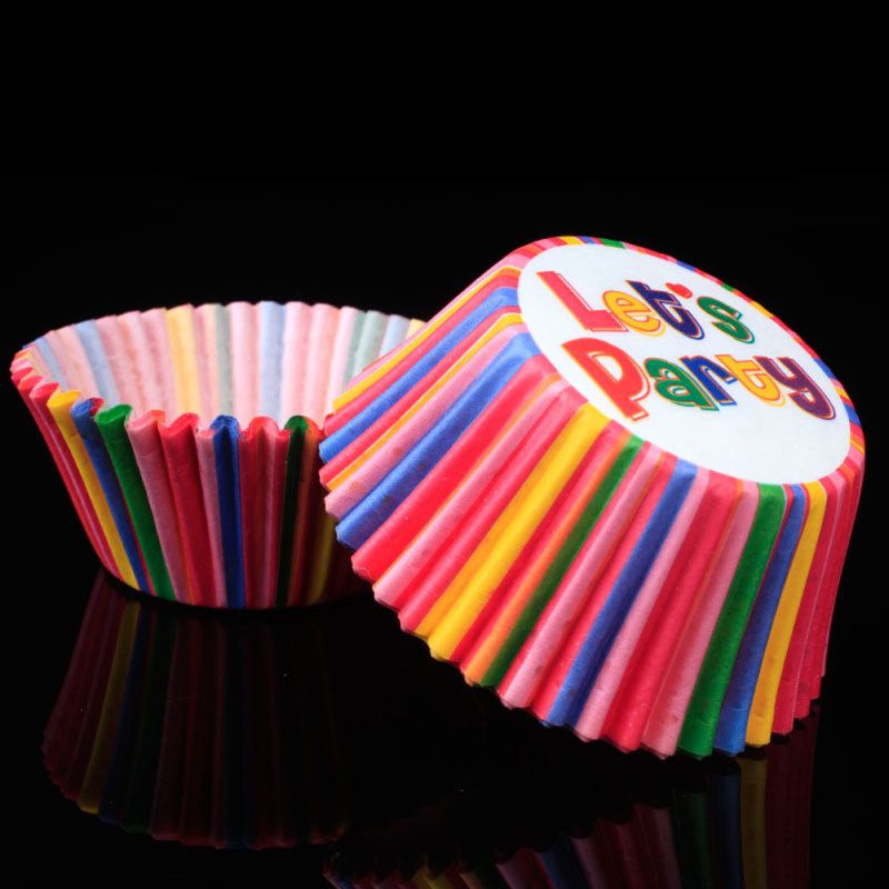 100Pcs Lovely Cupcake Cake Paper Cup Baking Chocolate-6#