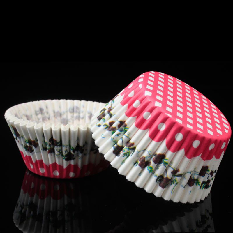 100Pcs Lovely Cupcake Cake Paper Cup Baking Chocolate-6#