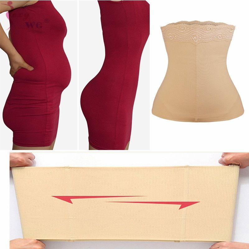 Ostpartum Recovery Belt Body Wraps Works For Tighten Loose Skin Seamless Postpartum Belly Band Wrap Underwear Recovery(#Black)
