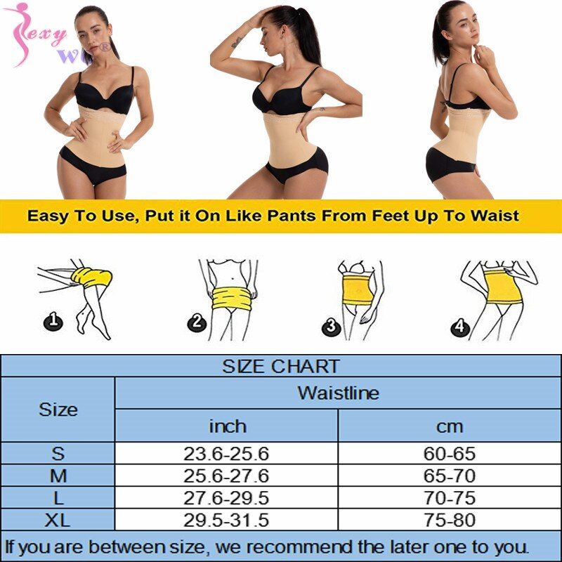 Ostpartum Recovery Belt Body Wraps Works For Tighten Loose Skin Seamless Postpartum Belly Band Wrap Underwear Recovery(#Black)