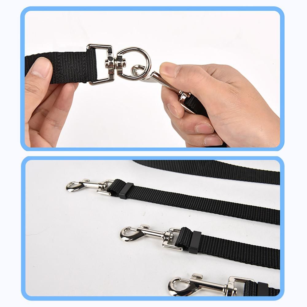 Dog Triple Head Leash Set with Adjustable One-to-Three Leash Nylon