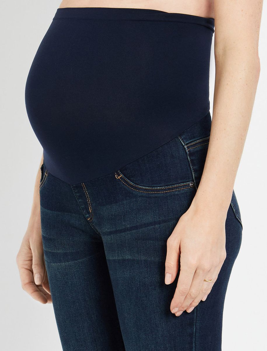 Secret Fit Belly Super Stretch Bootcut Maternity Jeans- Dark Wash