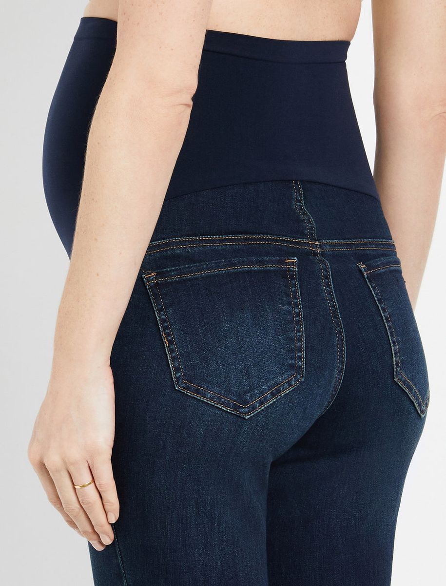 Secret Fit Belly Super Stretch Bootcut Maternity Jeans- Dark Wash