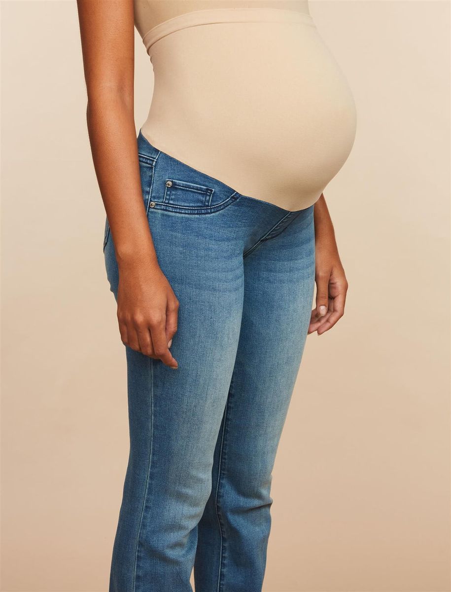 Secret Fit Belly Super Stretch Bootcut Maternity Jeans- Beech Wash